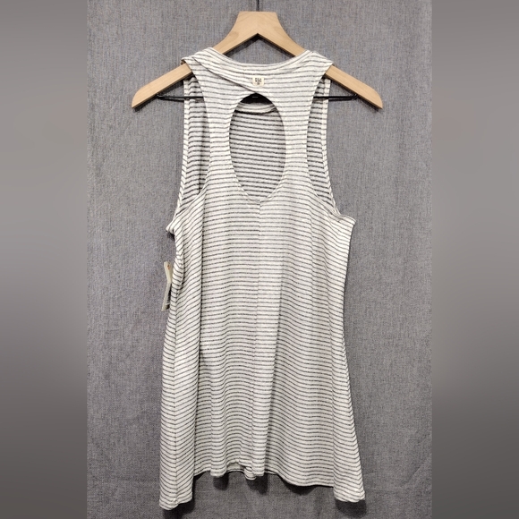 NWT Billabong By and By Cream Striped Swing Dress Women's XS Casual Retro Beach - Picture 7 of 11